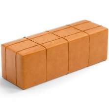 Puff Decorativo Living Sala de Estar 160 cm Roma W01 Couríssimo Whisky - Lyam