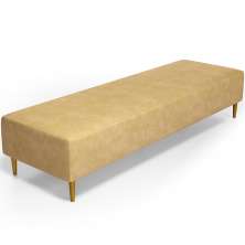 Puff Decorativo Sala de Estar Bali W01 Pés Palito 210x60cm Couríssimo Fendi - Lyam Decor