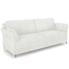 Sofá 2 Lugares Sala de Estar Living 164cm Álamo M03 Bouclê Branco - Lyam Decor