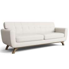 Sofá 3 Lugares Sala de Estar Miami 210 cm D02 Linho Cru A-430 - Lyam Decor