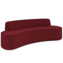 Sofá 4 Lugares Sala de Estar Cancún D02 Veludo Marsala 230 cm C-278 - Lyam Decor