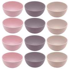 12 Bowls de Bambu Tigela Cumbuca 12x6cm Lyor Lines Sortidas