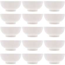 15 Bowls de Porcelana Branca Lyor 540ml Cumbucas Clean para Açaí Restaurante Sorveteria