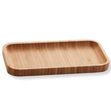 20 Bandejas de Bambu Retangular para Cozinha 20x10cm Petisqu