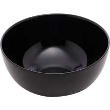 25 Cumbucas Vidro Opalino 300ml Bowl Tigela Restaurante Diwali Black 12x5cm
