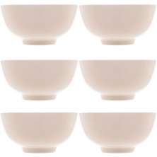 6 Bowls de Porcelana Lyor 330ml Sobremesa Fruta Petisco Tige