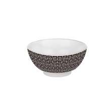 Bowl Egypt Branco e Preto 12 cm