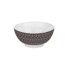 Bowl Egypt Branco e Preto 13 cm