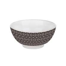 Bowl Egypt Branco e Preto 15 cm