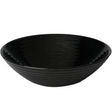 Bowl de Vidro Opalino Harena Black 16cm Lyor 370ml Servir Sa