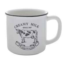 Caneca Creamy Milk Preta e Branca