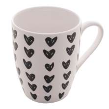 Caneca Heart Preta e Branca