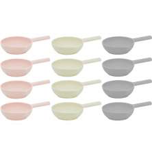 Conjunto 12 Molheiras de Bambu com Cabo 50ml Porta Molhos Ca