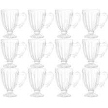 Conjunto 12 Xícaras de Café 100ml Cristal Imperial Lyor Taças para Cafézinho Padaria Casa