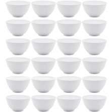 Conjunto 24 Bowls de Melamina Brancas para Restaurantes Refe