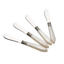 Conjunto de  4 Espátulas Mother Pearl Marfim