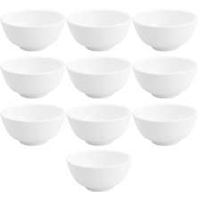 Conjunto de 10 Tigelas de Porcelana Pequenas Lyor 200ml Cumbucas para Restaurantes