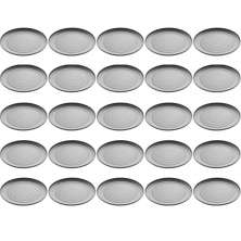 Conjunto de 25 Pratos para Sushi Sashimi em Melamina Preto Fosco 25,5cm para Restaurantes