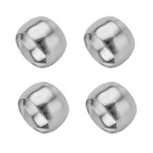 Conjunto de 4 Anéis para Guardanapos Circle Prateado