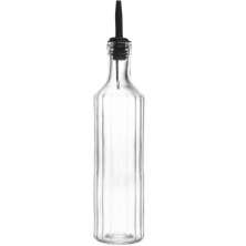 Garrafa de Vidro Lyor 500ml com Bico Dosador Para Azeite ou Vinagre Vegas Transparente