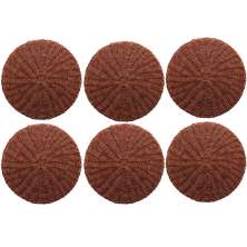 Jogo Americano 6 Lugares Sousplats Lyor Marrom 38cm Rattan Plástico Trançado