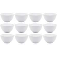 Jogo de 12 Cumbucas de Melamina Branca Bowls para Restaurant