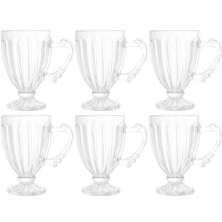 Jogo de Xícaras de Café 6 peças Taças Pequenas 100ml Cristal Imperial Lyor Casa Cafeteria