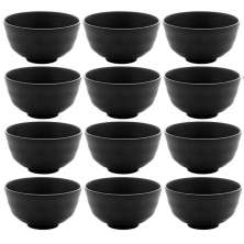 Kit 12 Bowls de Melamina 11,5x6cm Tóquio Servir Shimeji e Ce