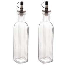 Kit 2 Garrafas de Vidro para Azeite ou Vinagre 270ml com Bic