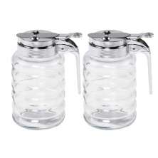 Kit 2 Meleiras de Vidro 150ml com Dosador Potes para Mel Lyo