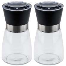 Kit 2 Moedores de Temperos 170ml Lyor em Vidro com Moinhos d