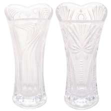 Kit 2 Vasos de Vidro Sortido Lyor 7,5x17cm Jarro de Flor Tul