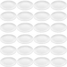 Kit 24 Pratos de Melamina Brancos para Restaurantes Hotéis Bares 25,5cm para Servir Lyor