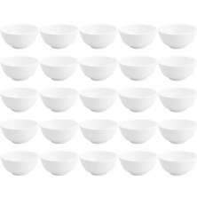 Kit 25 Cumbucas de Porcelana Brancas 200ml para Restaurantes Bares Hotéis Clean Lyor