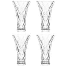 Kit 4 Vasos de Vidro Decorativo Lyor Diamond Transparente 13