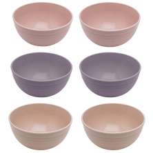 Kit 6 Cumbucas Bowl de Bambu Sortido 15x7cm Lyor Sobremesa C