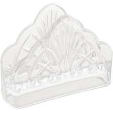Porta Guardanapos Cristal Dublin 12,5cm Lyor Suporte para Papel de Mesa