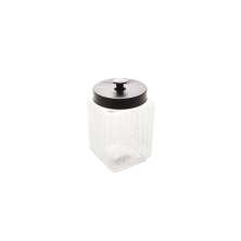 Porta Mantimento de Vidro Gloss Preto 1,7 L