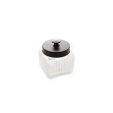Porta Mantimento de Vidro Gloss Preto 800 ml