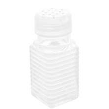 Pote Saleiro Pimenteiro Lyor 80ml Temperos Quadrado de Vidro com Tampa Plástica