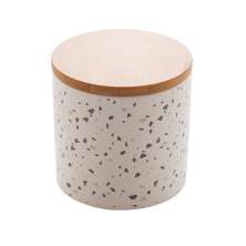 Potiche Granilite Branco 10x10 cm
