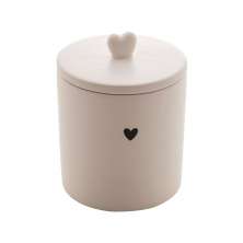 Potiche Heart Branco 10x15 cm