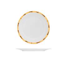 Prato Raso Bambu Branco 27,5 cm