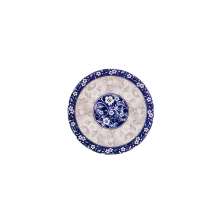 Prato de Sobremesa Garden Azul e Branco 19,5 cm