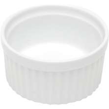 Ramekin de Porcelana 155ml Classic Branco 8,4x5cm para Servir Molhos e Sobremesas