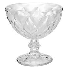 Taça de Sobremesa Lyor Diamond de Vidro 250ml Avulsa Tigela Pote para Doces