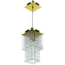 Pendente De Cristal Acrilico Spark Dourado Maravilhoso