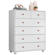Cômoda Vittoria 6 Gavetas Branco - Móveis Albatroz