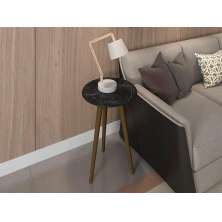 Mesa de Apoio Sala Brilhante Nero Pintura Efeito Mármore
