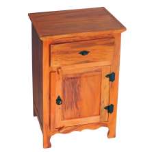 Armário Balcão Arcais 1 Porta 55cm Madeira Maciça Natural